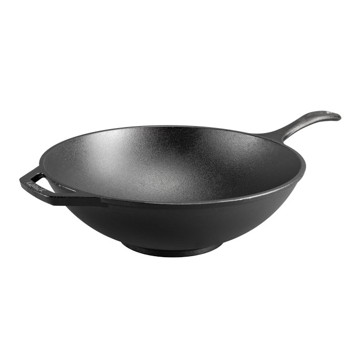 Lodge Chef Collection Seasoned Cast Iron Wok, 12"