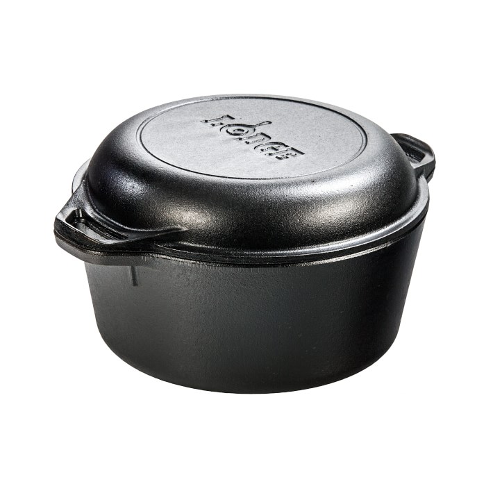 Lodge Cast Iron Double Dutch Oven, 5-Qt.