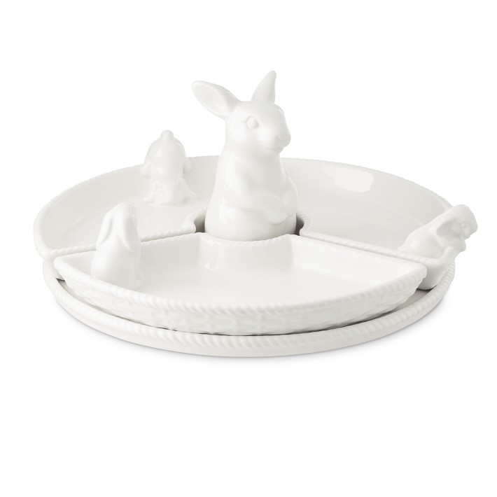 Sculptural Bunny Lazy Susan
