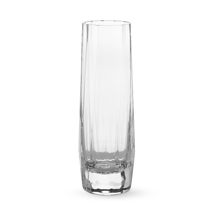 Faceted Stemless Flute Glasses