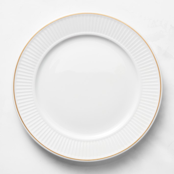 Pillivuyt Plisse Gold Porcelain Dinnerware Collection