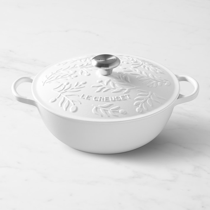 Le Creuset Enameled Cast Iron Olive Branch Soup Pot