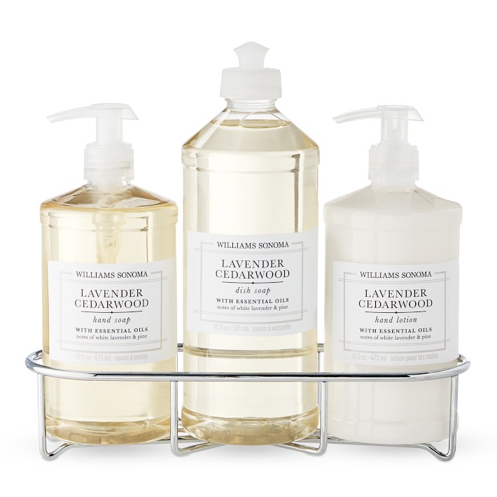 Lavender Cedarwood Hand Soap & Lotion 4-Piece Kitchen Set, Classic