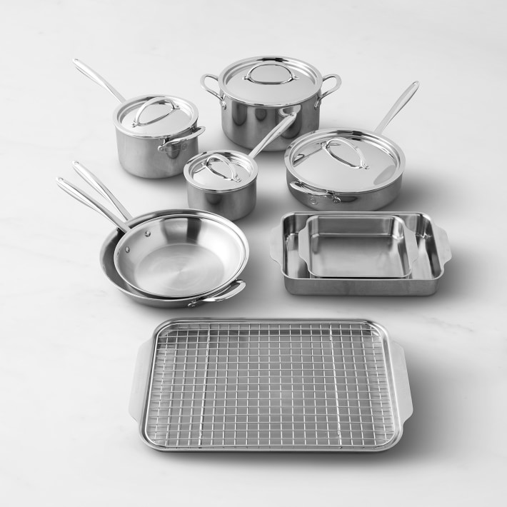 Thermo-Clad Stainless Steel 14-Piece Ultimate Cookware and Ovenware Set