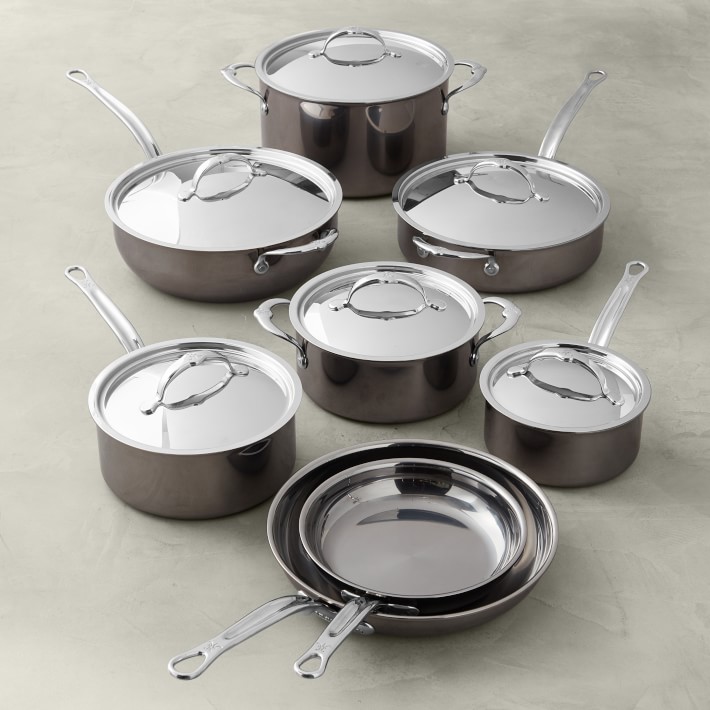 Hestan Nanobond Stainless-Steel 14-Piece Cookware Set