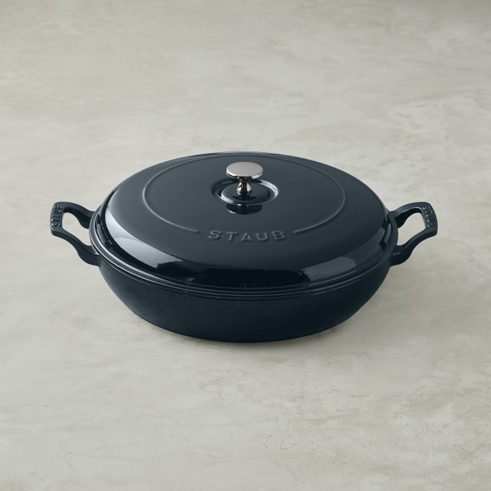Staub Enameled Cast Iron Braiser, 3 1\u002F2-Qt.