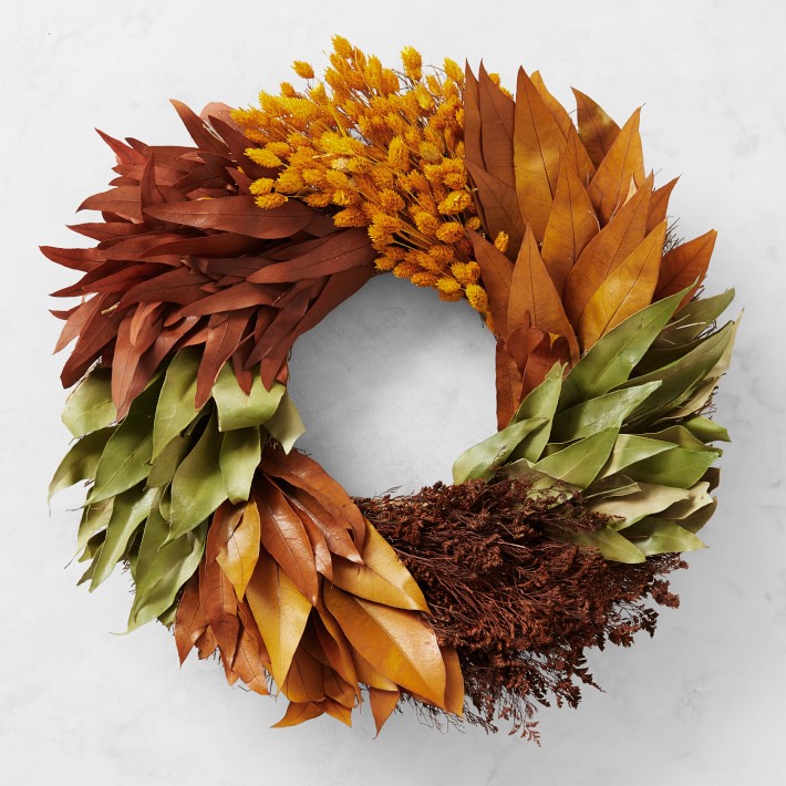 Fall Harvest Live Wreath