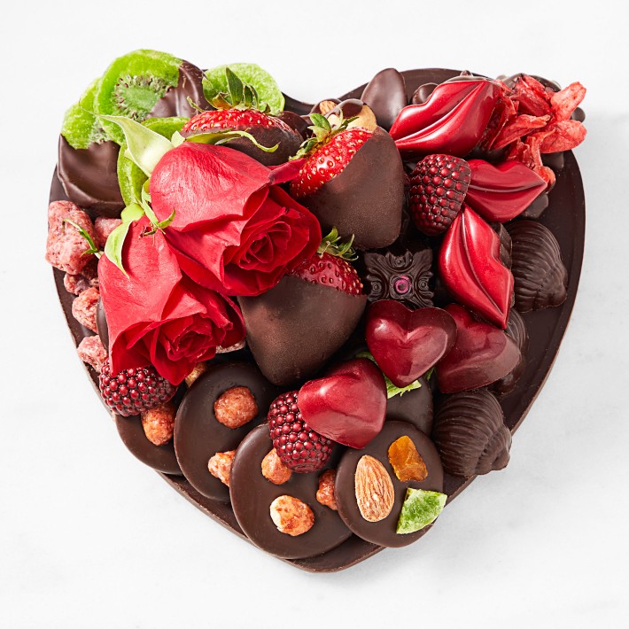 Heart Shaped Chocuterie Board