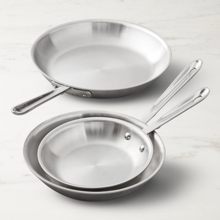 All-Clad d5 Stainless-Steel Fry Pan Set of 3
