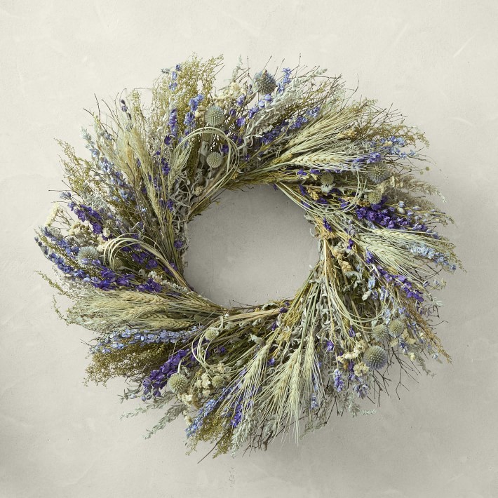Blue Larkspur Live Wreath