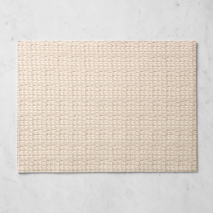 Faux Leather Rectangular Placemat, Python