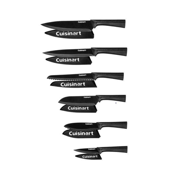 Cuisinart Black Metallic Knives, Set of 12
