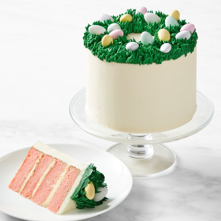 Easter Egg Wreath Four-Layer Strawberry and Lemon Cake, Serves 8-10