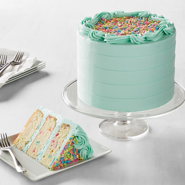 Pixie Fetti Pastel Blue Cake, Serves 8-10