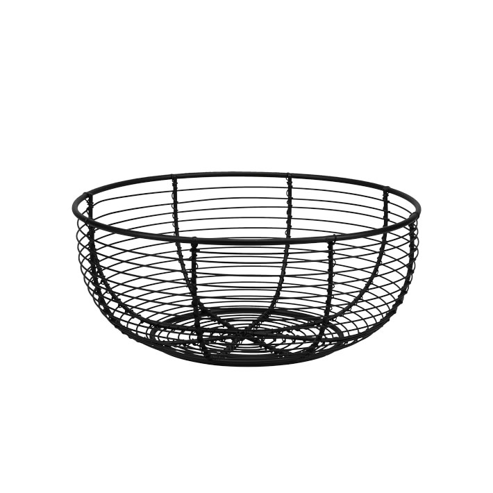 Wire Fruit Basket, Black