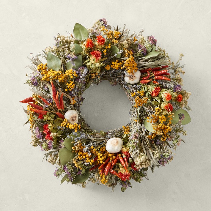 Herb & Garlic Live Wreath