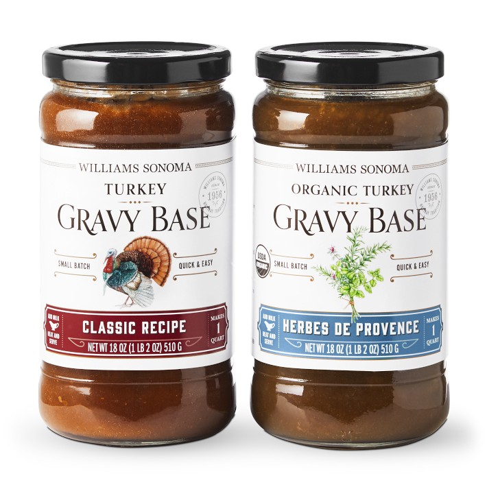 Classic Turkey Gravy Base & Organic Herbes de Provence Gravy Base Set