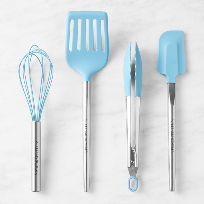 Stainless-Steel Silicone Utensil and Spatula Set