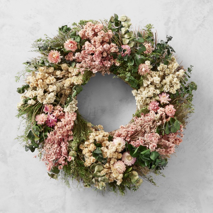 English Rose Live Wreath, 20"