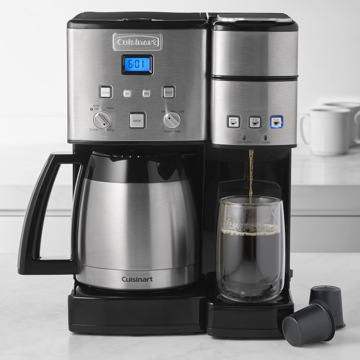Cuisinart Coffee 10-Cup Center and Single-Serve Brewer with Thermal Carafe
