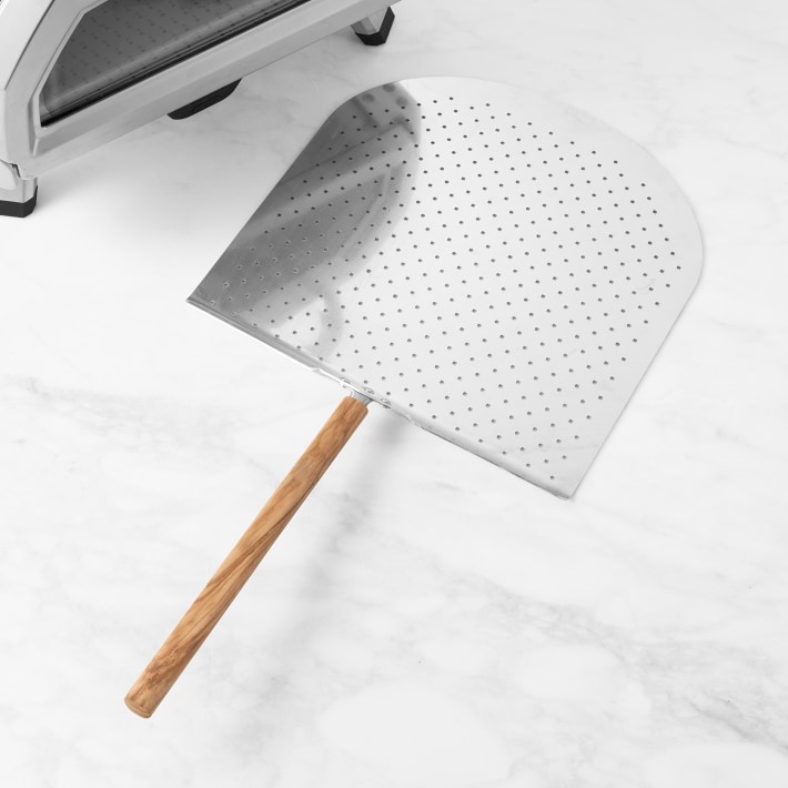 Olive Wood Pizza Peel with Metal Head
