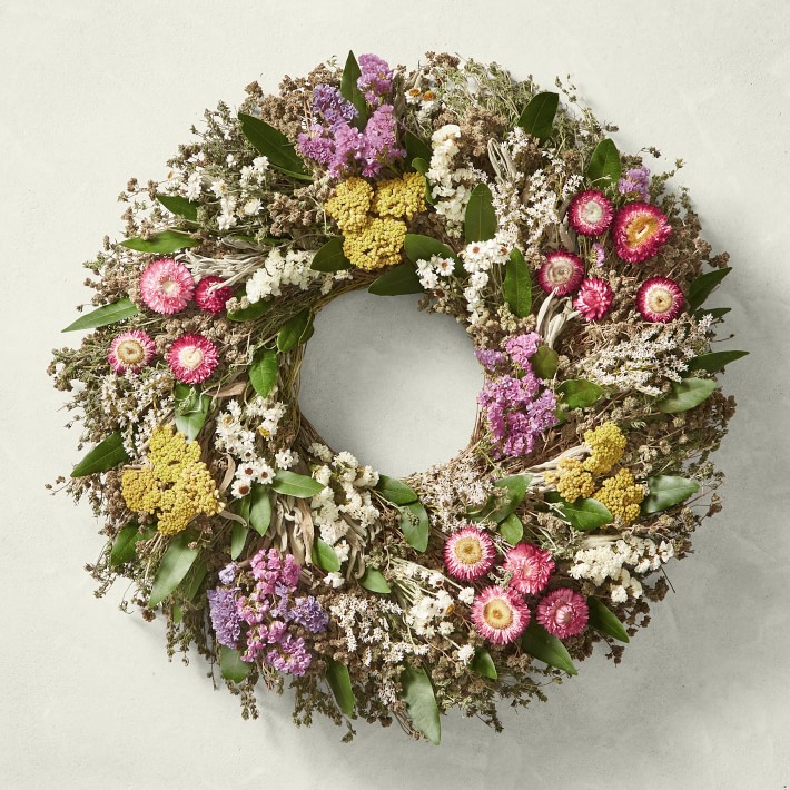 Floral Garden Live Wreath