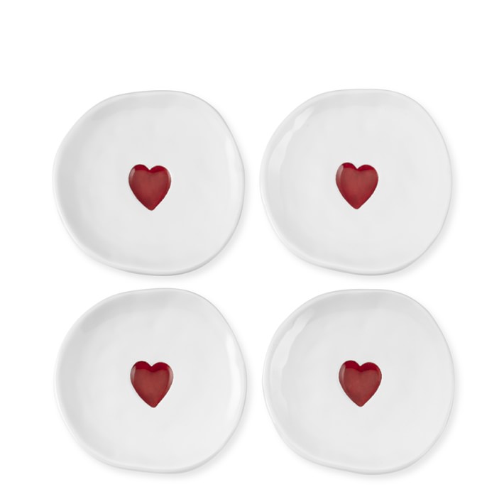 Heart Appetizer Plates