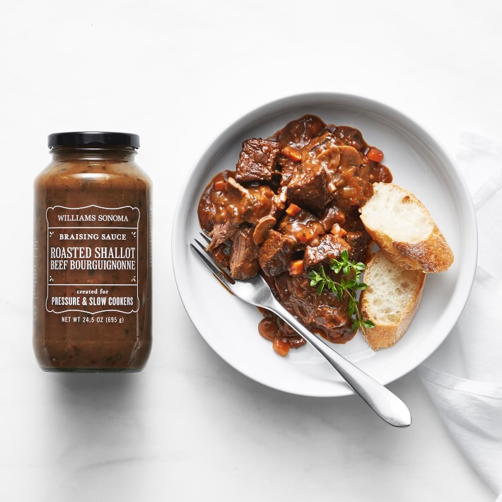 Pressure & Slow Cooking Sauce, Roasted Shallot Beef Bourguignonne