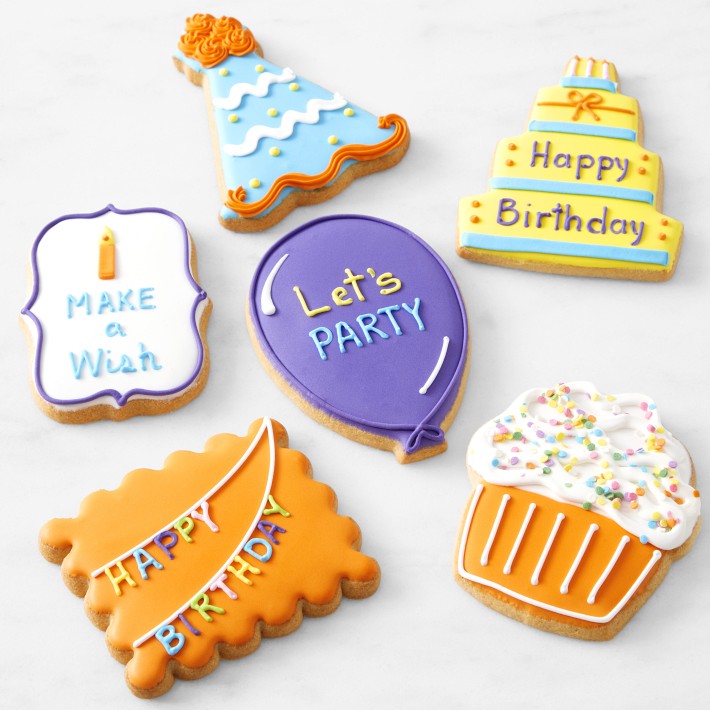 Happy Birthday Cookies, Set of 6