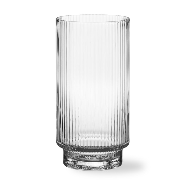 Modern Optic Highball Glasses, Set of 4