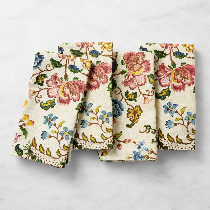 Provenal Floral Napkins, Set of 4, Multi Colored