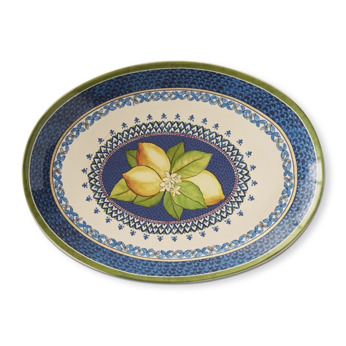 Sicily Ceramic Oval Platter, X-Large