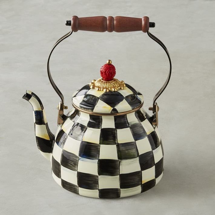 MacKenzie-Childs Courtly Check Teakettle