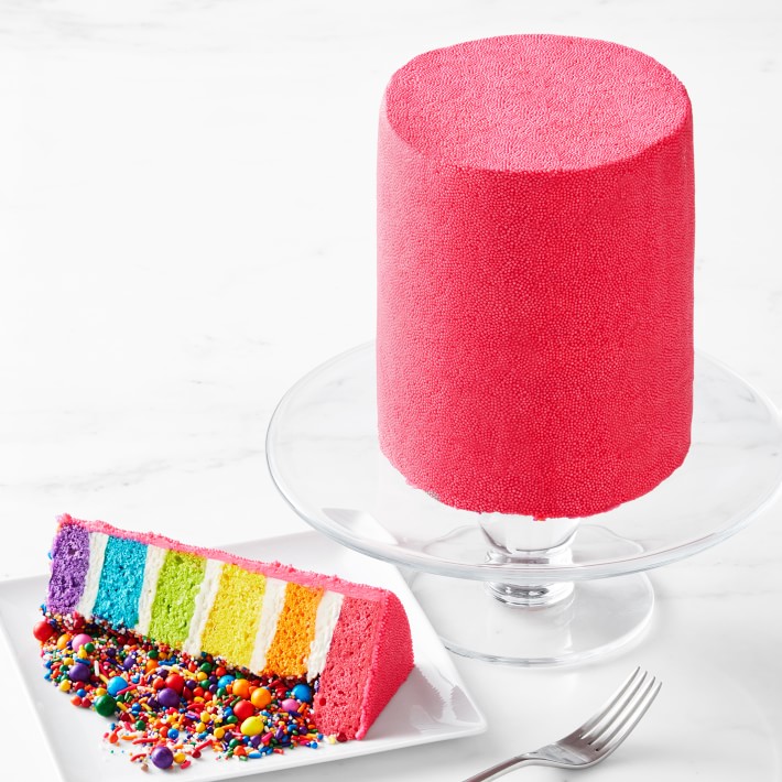 Flour Shop Six-Layer Pink Rainbow Explosion Cake, Serves 15