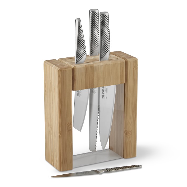 Global Classic Teikoku Knife Acrylic Knife Block, Set of 5