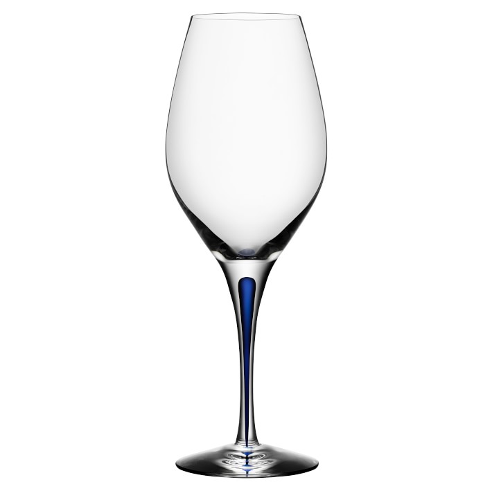 Orrefors Intermezzo Blue Wine Glass
