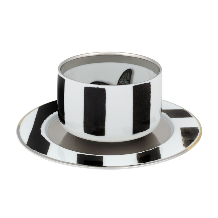 Christian Lacroix Sol Y Sombra Cups & Saucers, Set of 4