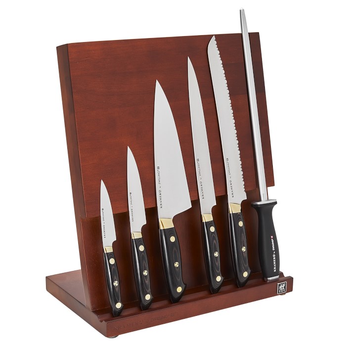 Zwilling Kramer Carbon Magnetic Easel Knife Block, Set of 7
