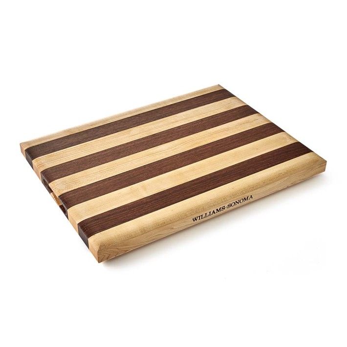Striped Cutting & Carving Board, Maple & Walnut