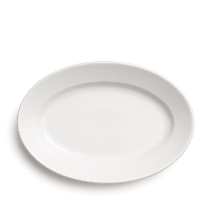 Apilco Porcelain Chop Plates, Set of 2