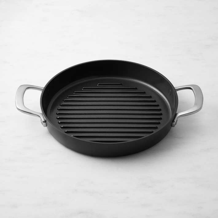 GreenPan GP5 Hard Anodized Ceramic Nonstick Round Grill Pan, 11"
