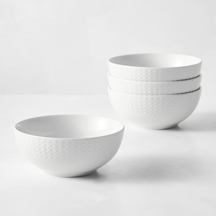 Pillivuyt Perle Porcelain Cereal Bowls, Set of 4