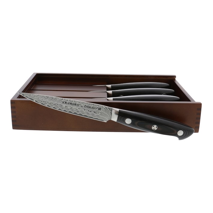 Kramer Damascus Steak Knives, Set of 4