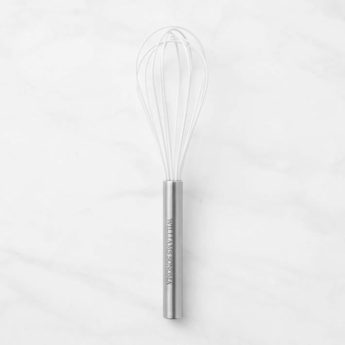 Stainless Steel Silicone Whisk, White