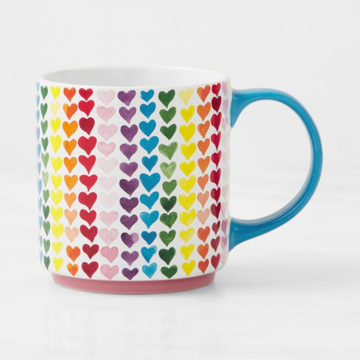 Pride Rainbow Hearts Mug