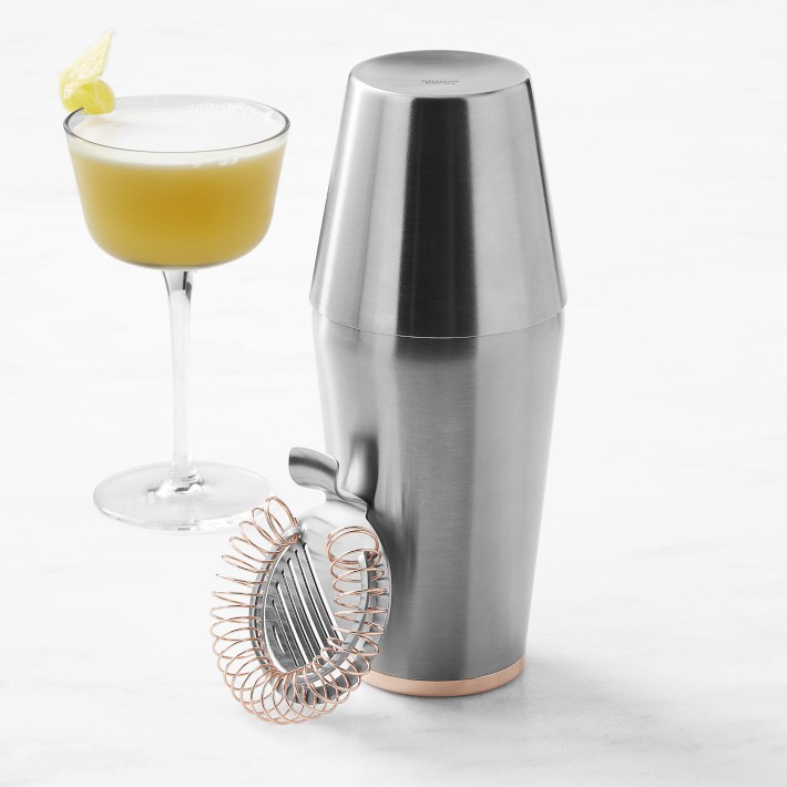 x Billy Reid 3-Piece Cocktail Shaker & Strainer Set