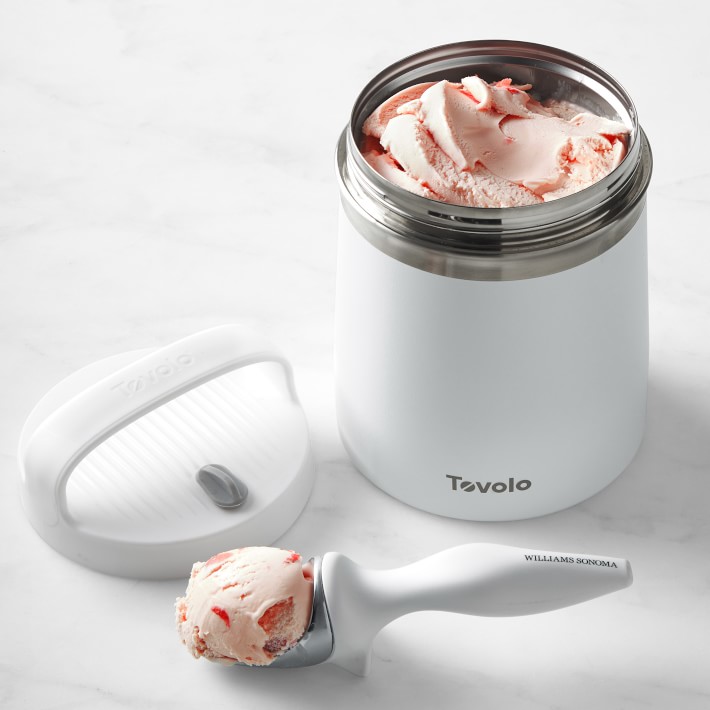 Tovolo Stainless-Steel Ice Cream Storage Container & Tilt Up Scoop