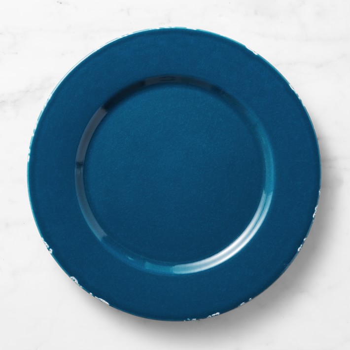 Rustic Ceramic Charger, Blue
