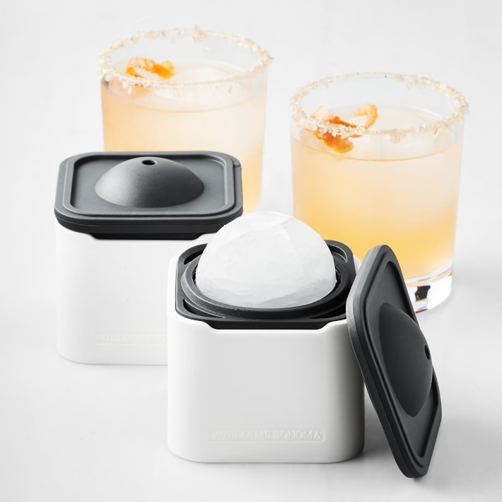 Sphere Ice Molds, Set of 2 and Glasses Set