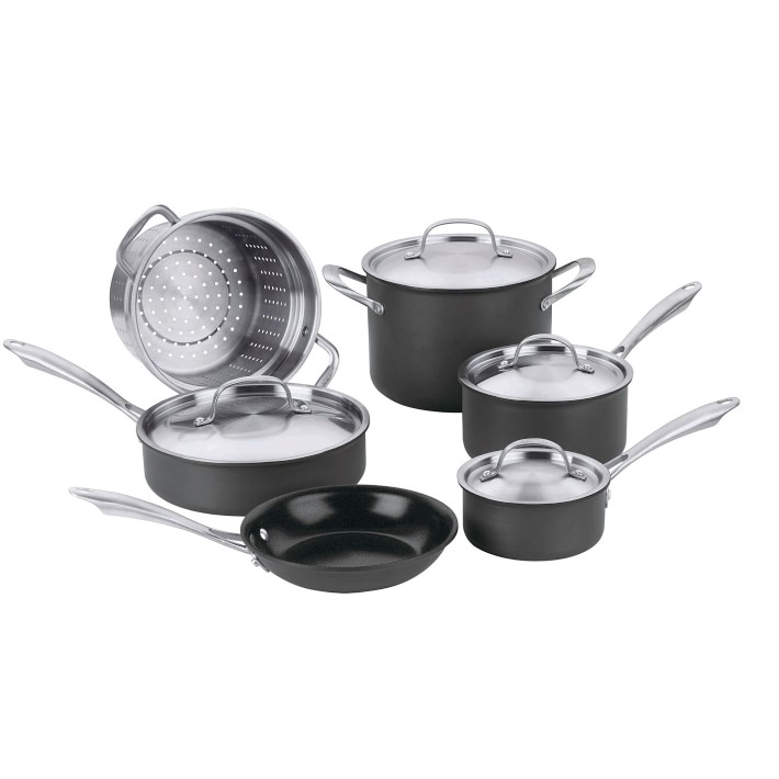Cuisinart GreenGourmet Hard Anodized Nonstick 10-Piece Cookware Set